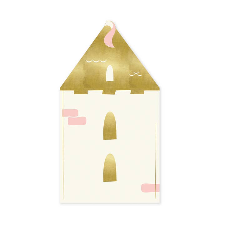 PRC839 - Tovagliolo ospite a forma di castello principessa per la vendita all'ingrosso da parte di My Mind’s Eye