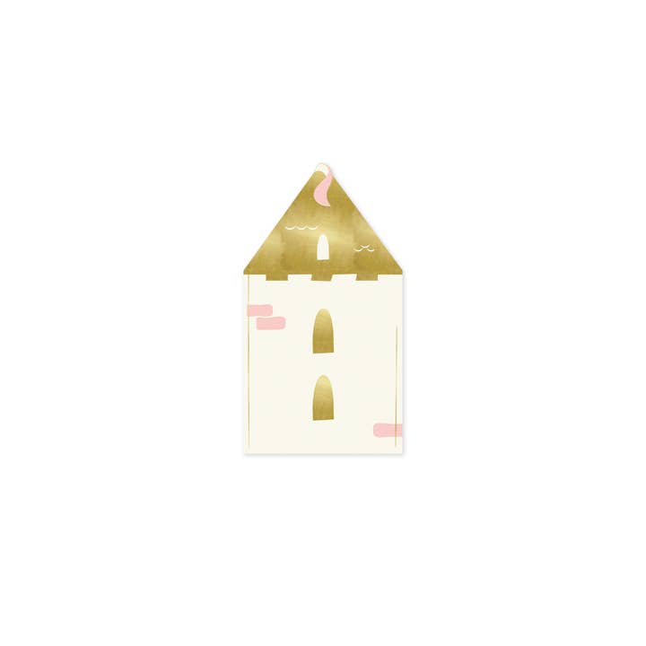 My Mind’s Eye - Wholesale Disposable Napkin - PRC839 - Princess Castle Shaped Guest Napkin