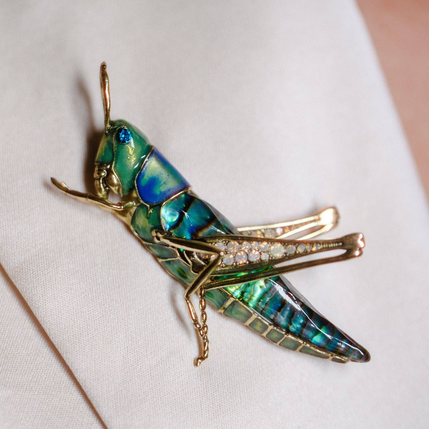 Bill Skinner - Wholesale Brooch - Grasshopper Brooch2