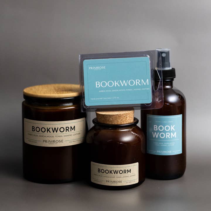 Primrose Candle Company - Wholesale Jar/Filled Candle - BOOKWORM2