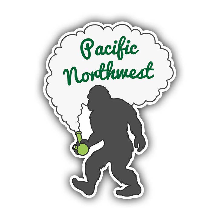 Sasquatch rökning klistermärke för wholesale av HackStickers