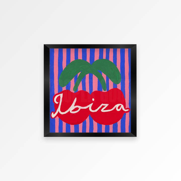 Ibiza Cherry Hand Painted Art Print | STUDIO SALE for wholesale by Proper Good