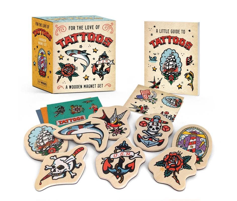 Microcosm Publishing & Distribution - Wholesale Magnet - For the Love of Tattoos: A Wooden Magnet Set0