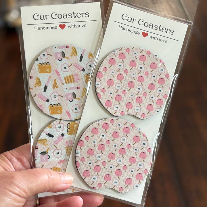 Lehrer Auto-Untersetzer-Set, 2er-Pack, Keramik oder Neopren für den Großhandel von Daisy Lane