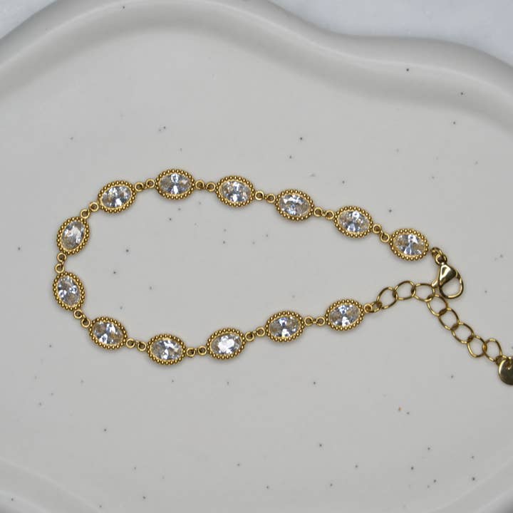 Horizonandjoyas – Pulseira de elo e corrente por atacado – Pulseira Coraline