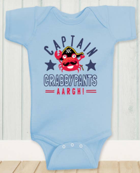 Crossroads Designs - Wholesale Bodysuit (Non-Footed) - Baby - Captain Crabbypants