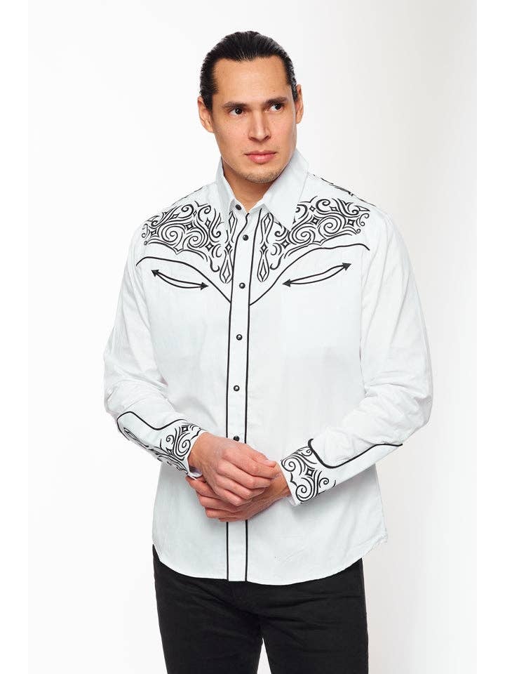 Rodeo Clothing – wholesale Skjortor – Herr – RODEO Västra broderier Cowboy Outfit Skjortor för män