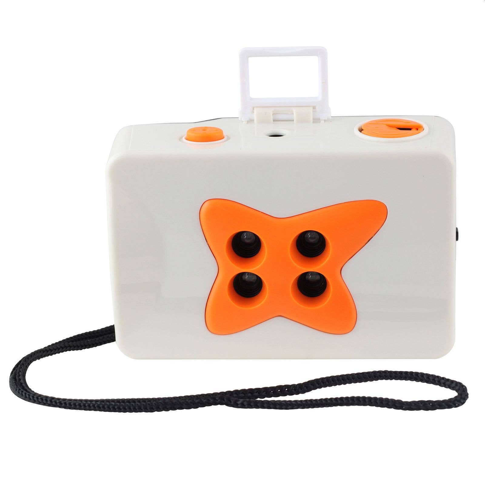 Tribal Trade GmbH - Wholesale Classic toy – Kids - 4 lenses 35mm star camera white-orange0