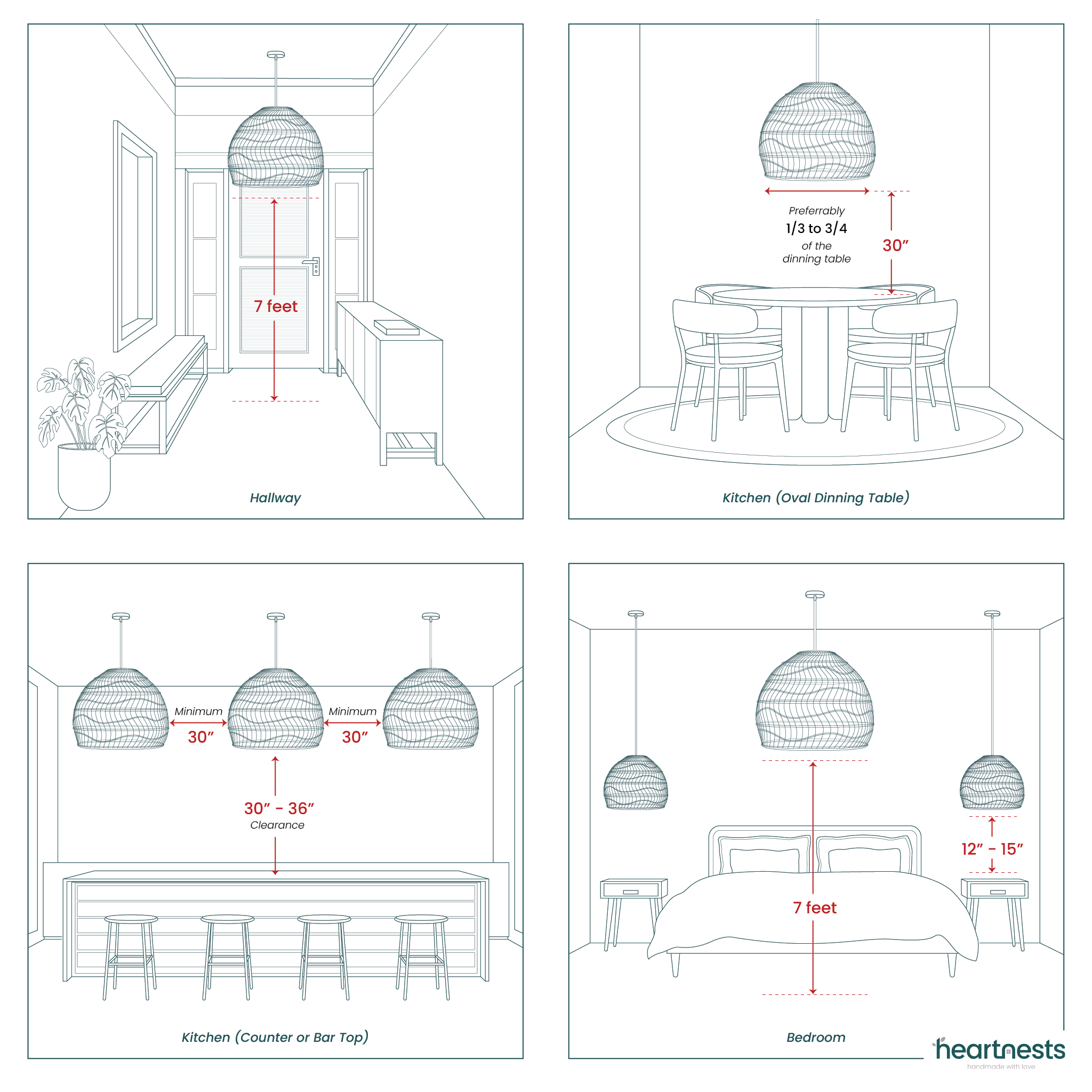 heartnests - Vendita all'ingrosso Lampadario/lampada a sospensione - Lampada a sospensione Baleria in rattan10