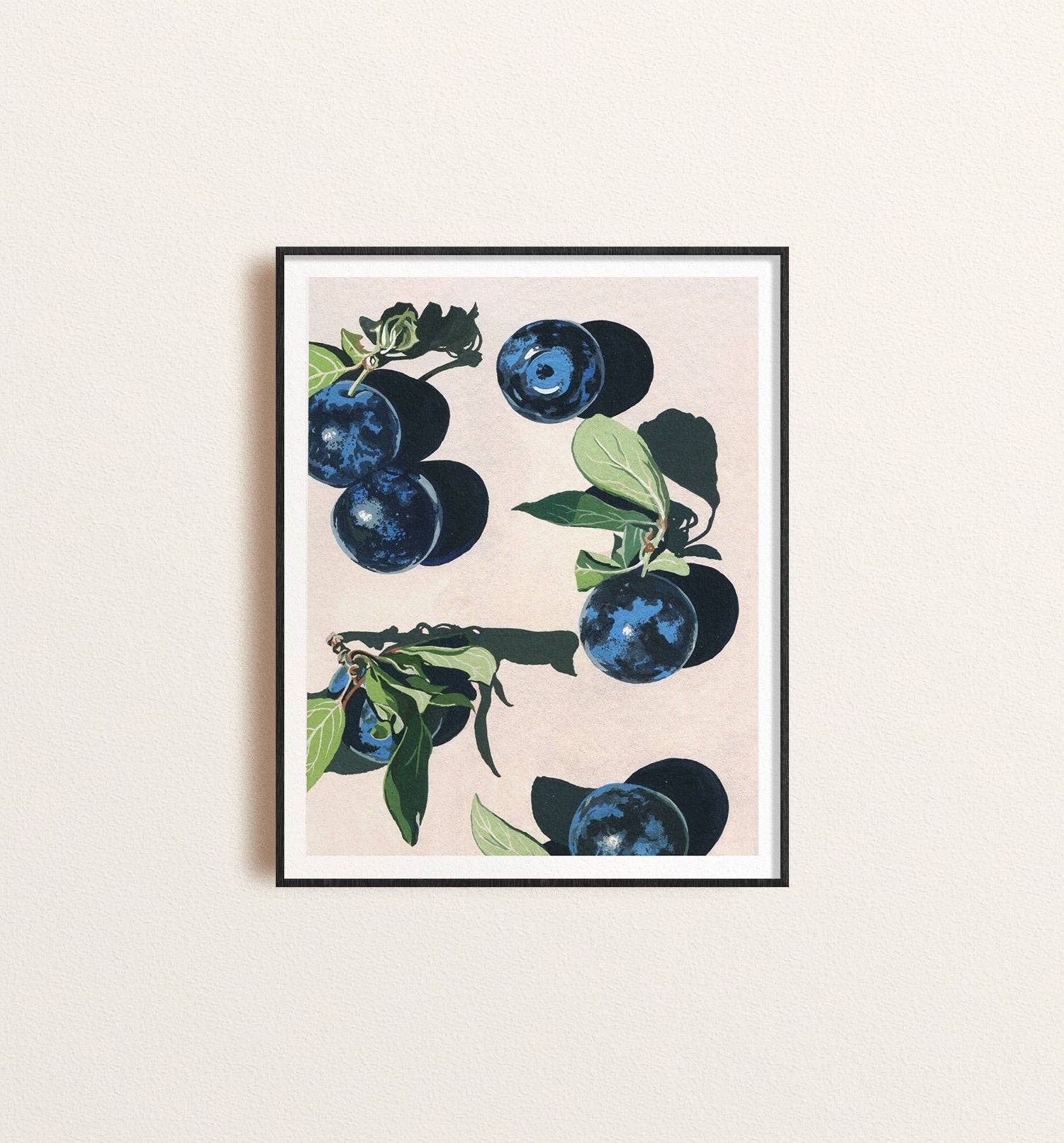 Jen Wang Studios - Wholesale Art Print - Blueberries Print1