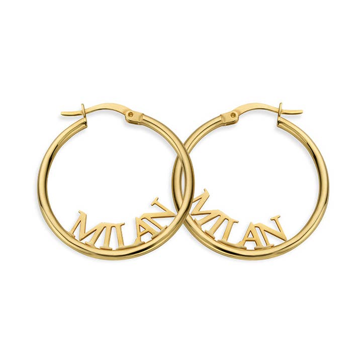 Pendiente Signature oro para venta al por mayor de DUCETT