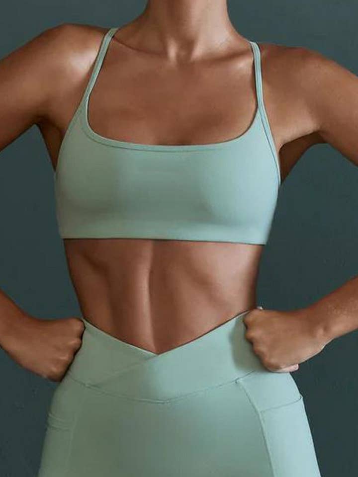 CWTTK0413_SOLID COLOR CASUAL YOGA SPORT BRA VEST TOP for wholesale by NINEXIS