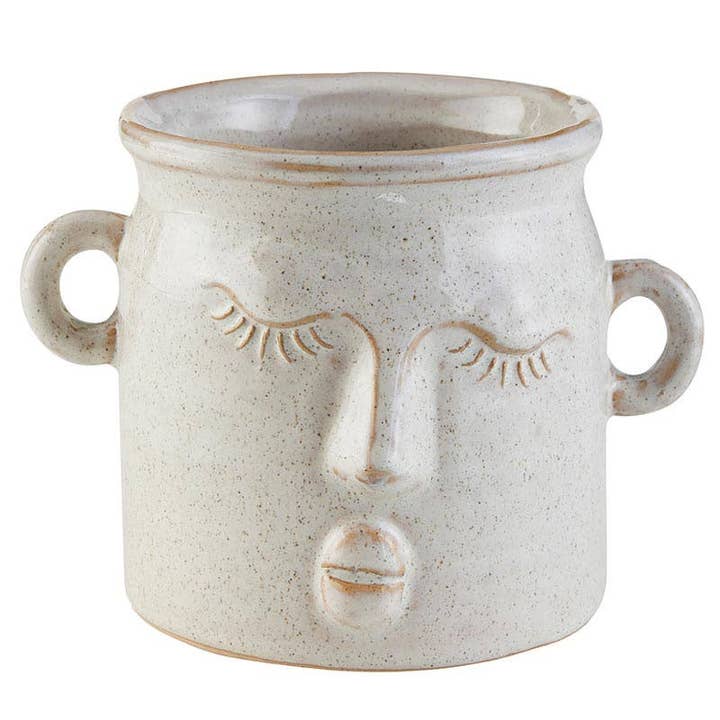 Angle - Wholesale Plant Pot - Ceramic Face Pot - Large