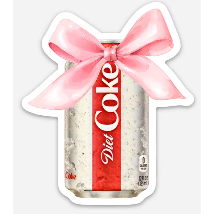 inviting affairs paperie - Wholesale Sticker - Diet Coke Lover Sticker – Bow Design for Journals, Tumblers