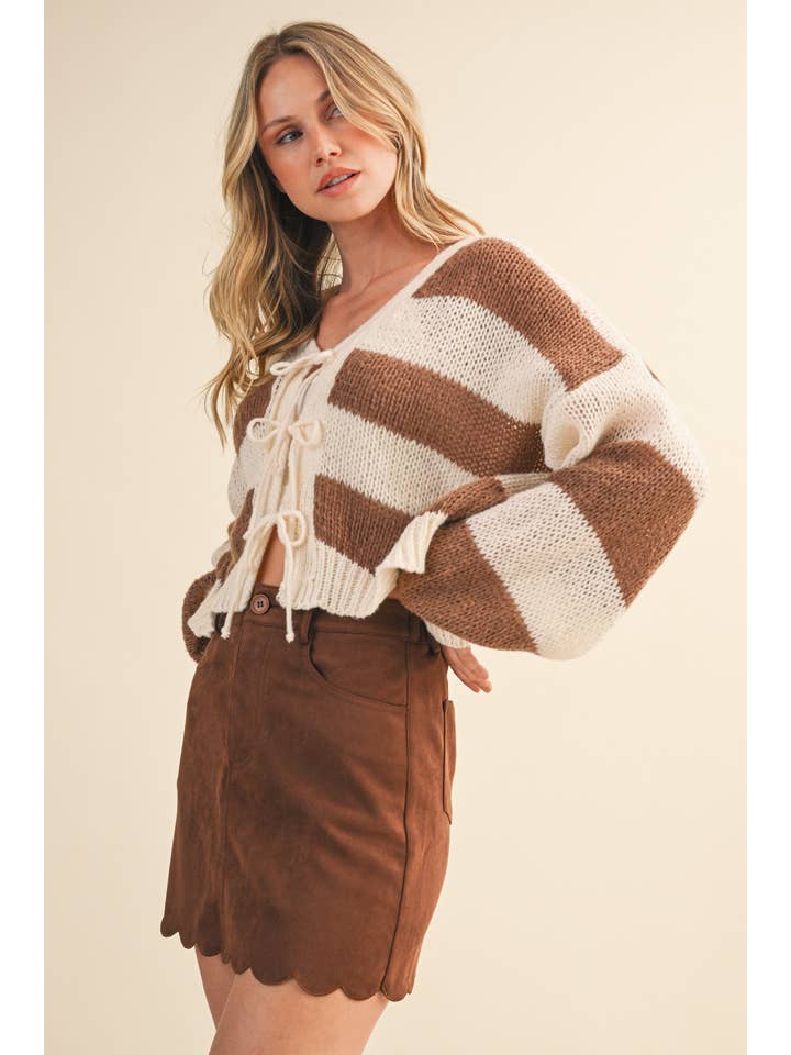 Klesis - Wholesale Skirt - Women's - IS1302 SUEDE SCALLOP EDGE MINI SKIRT WITH ELASTIC WAIST8