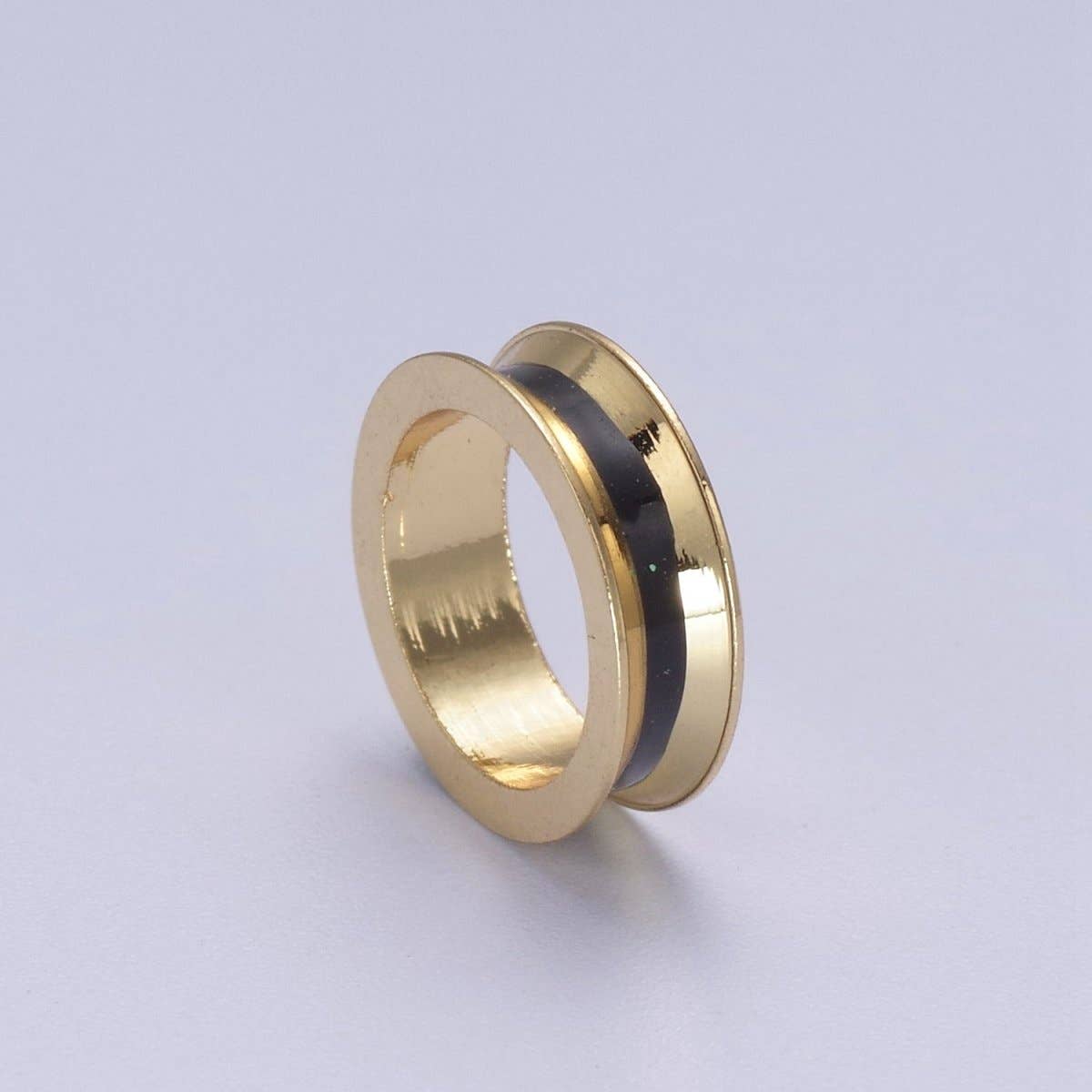 Aim Eternal - Wholesale Beads - 14K Gold Filled Rondelle Big Hole Spacer Beads, Large Hole Spacer Beads, Sliding Beads for Charm Necklace Bracelet B-1410