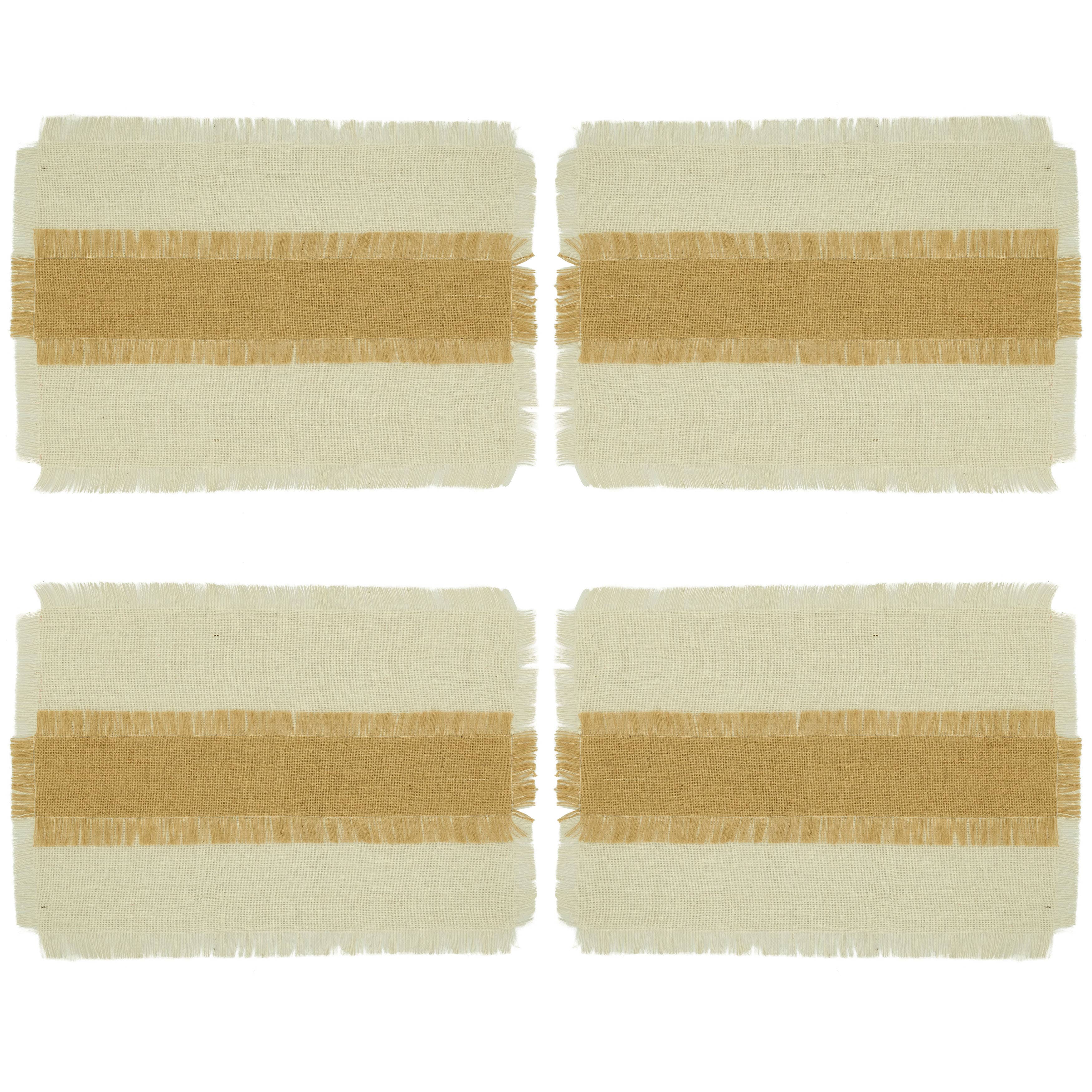 Saro Lifestyle - Wholesale Placemat - Banded Jute Placemat3