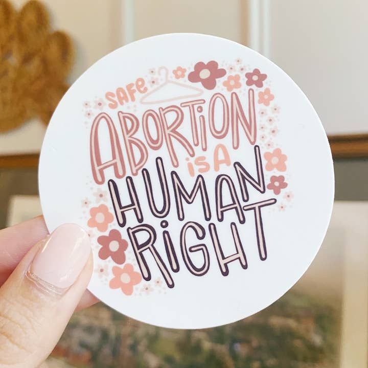 Safe Abortion is a Human Right Floral Vinyl, wetterfest für den Großhandel von The Moxie Fox