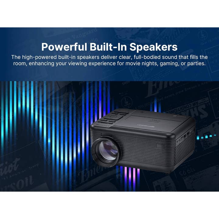 JupiterGear Home - Wholesale Portable Projector - Kids - Emerson 120In LCD Projector DVD Combo w TV Tuner2