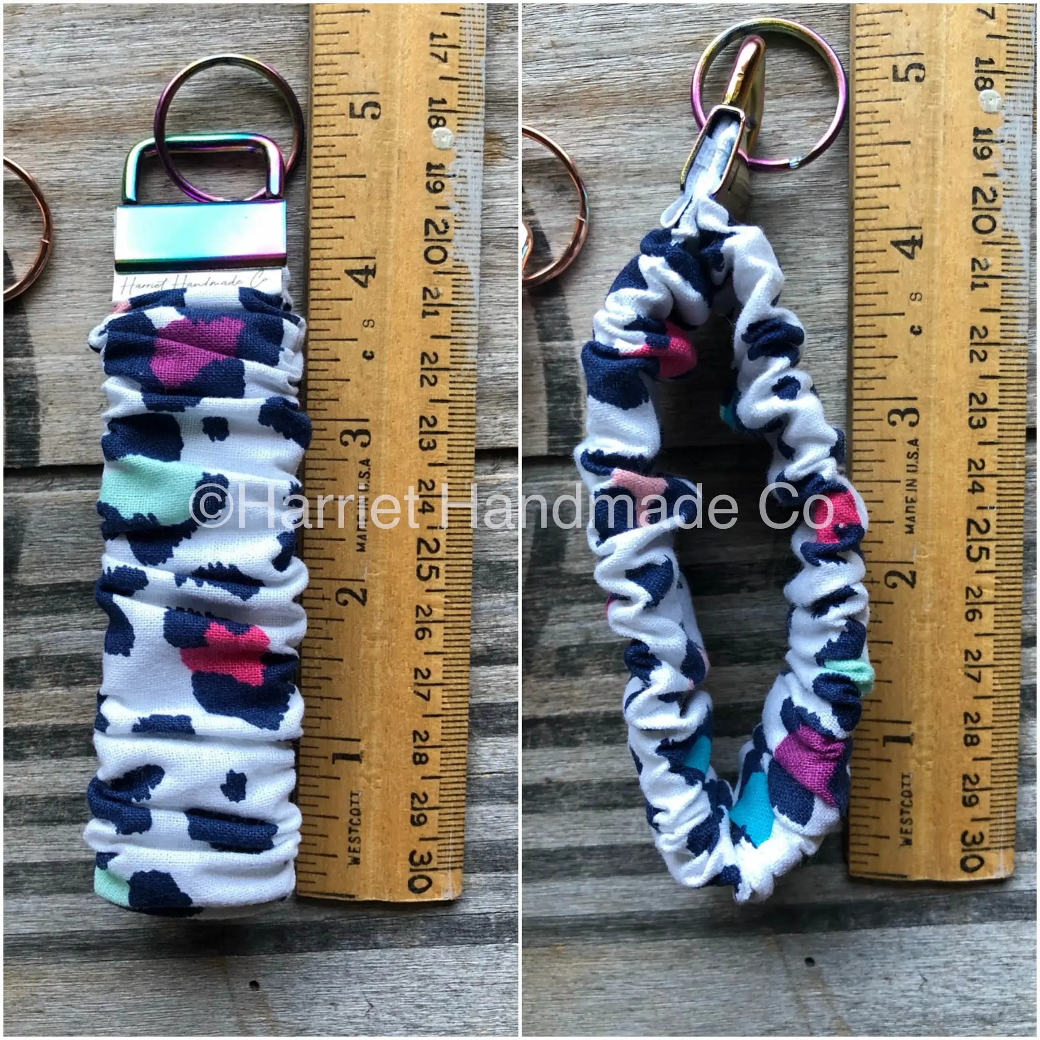 Harriet Handmade Co. - Wholesale Keychain - Women's - Cotton Scrunchie Wristlet Keychain – 190+ Assorted Prints3