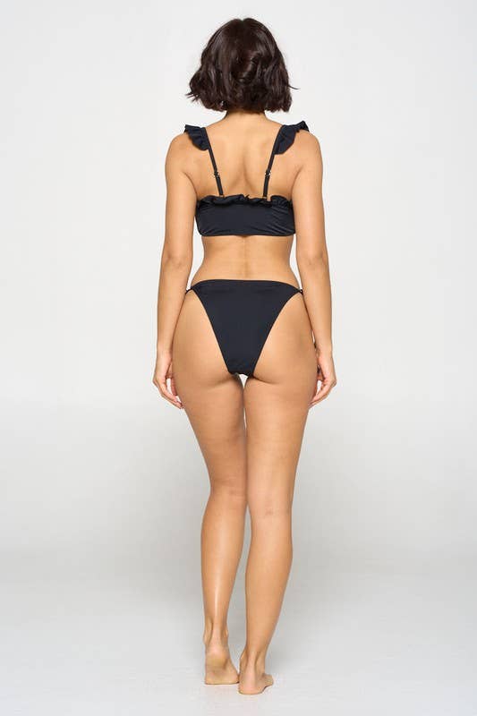 Yira – wholesale Tvådelad baddräkt - Dam – Söt volangstringbikini7