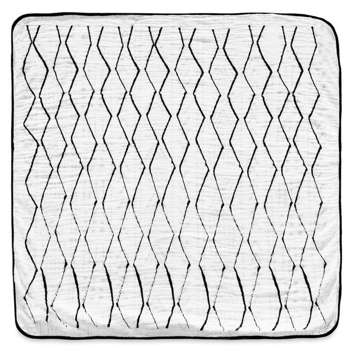 Modern Burlap - Wholesale Quilt – Kids & Baby - Organic Quilt | Reversible Mud Cloth © + Moroccan3