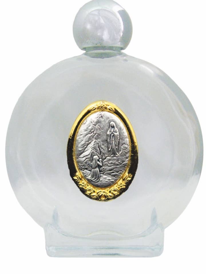 Guardian Angel Holy Water Bottle 3.25x4.5" for wholesale by Goldscheider of Vienna