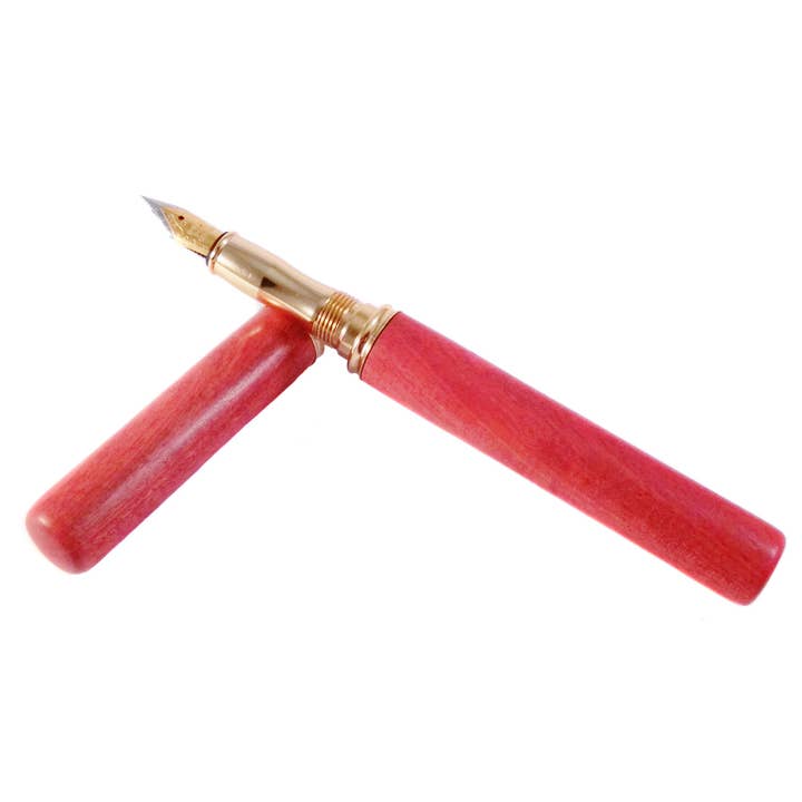 Bog and Brass - Wholesale Pen - Pink Ivory wooden fountain 5th anniversary gift.