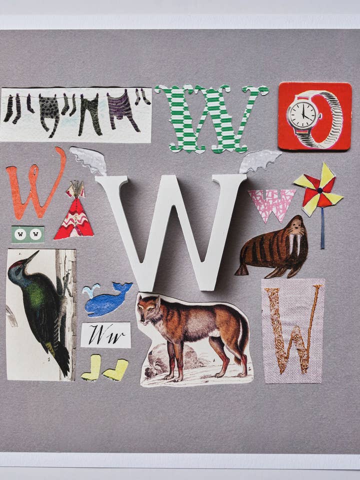 Indledende W print for engroshandel hos Robin Collingwood Art