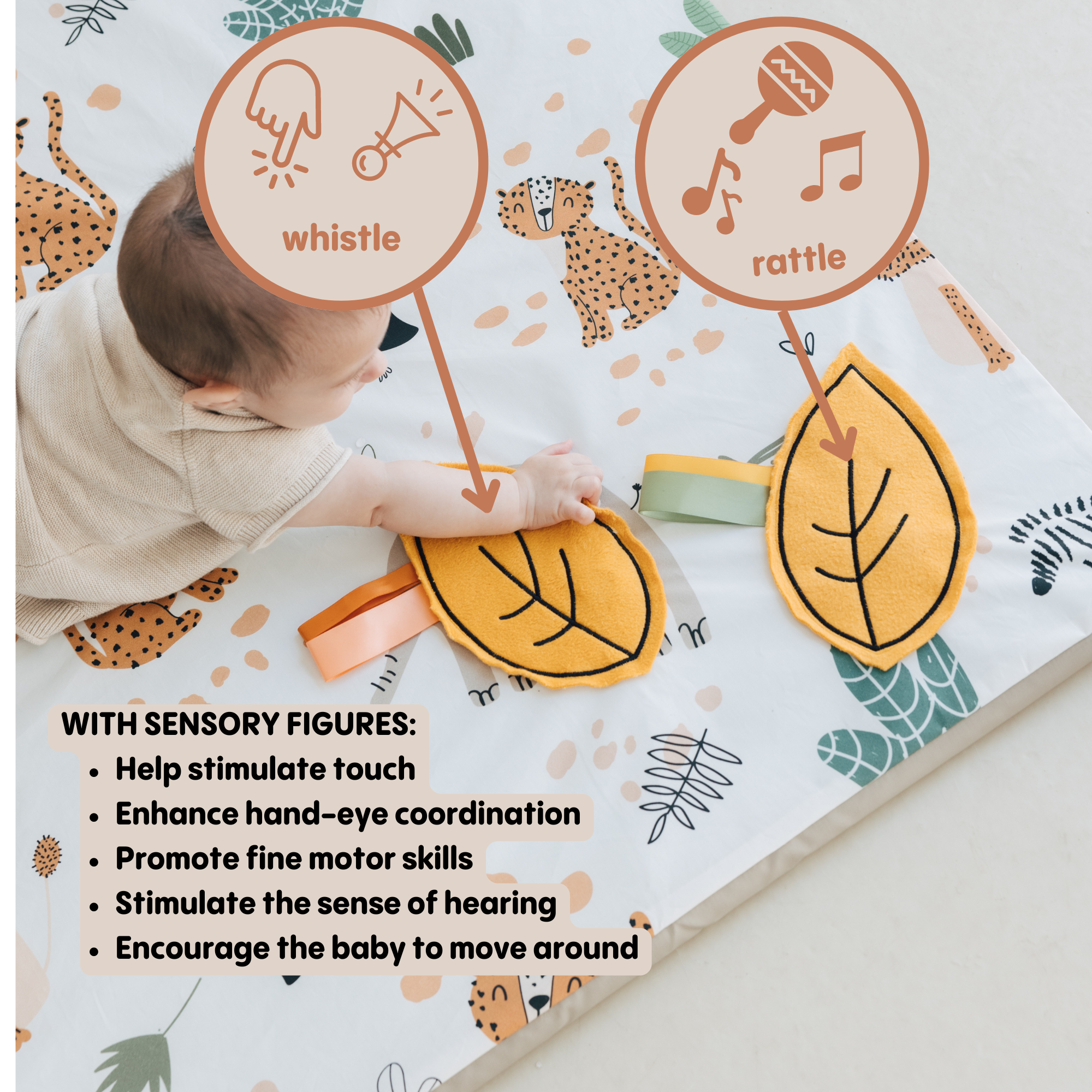 MIMAAR BARCELONA SL - Wholesale Play Mat - Kids & Baby - SENSORY ROLL UP - WATERPROOF TOUCAN AND FRIENDS PRINT8