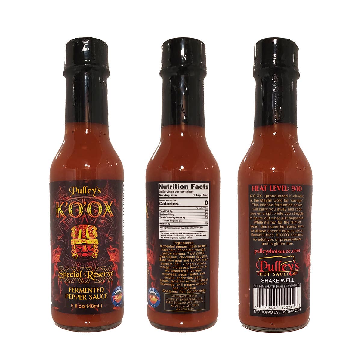 Pulley's Hot Sauce - Vente Sauces piquantes - K'O'OX1