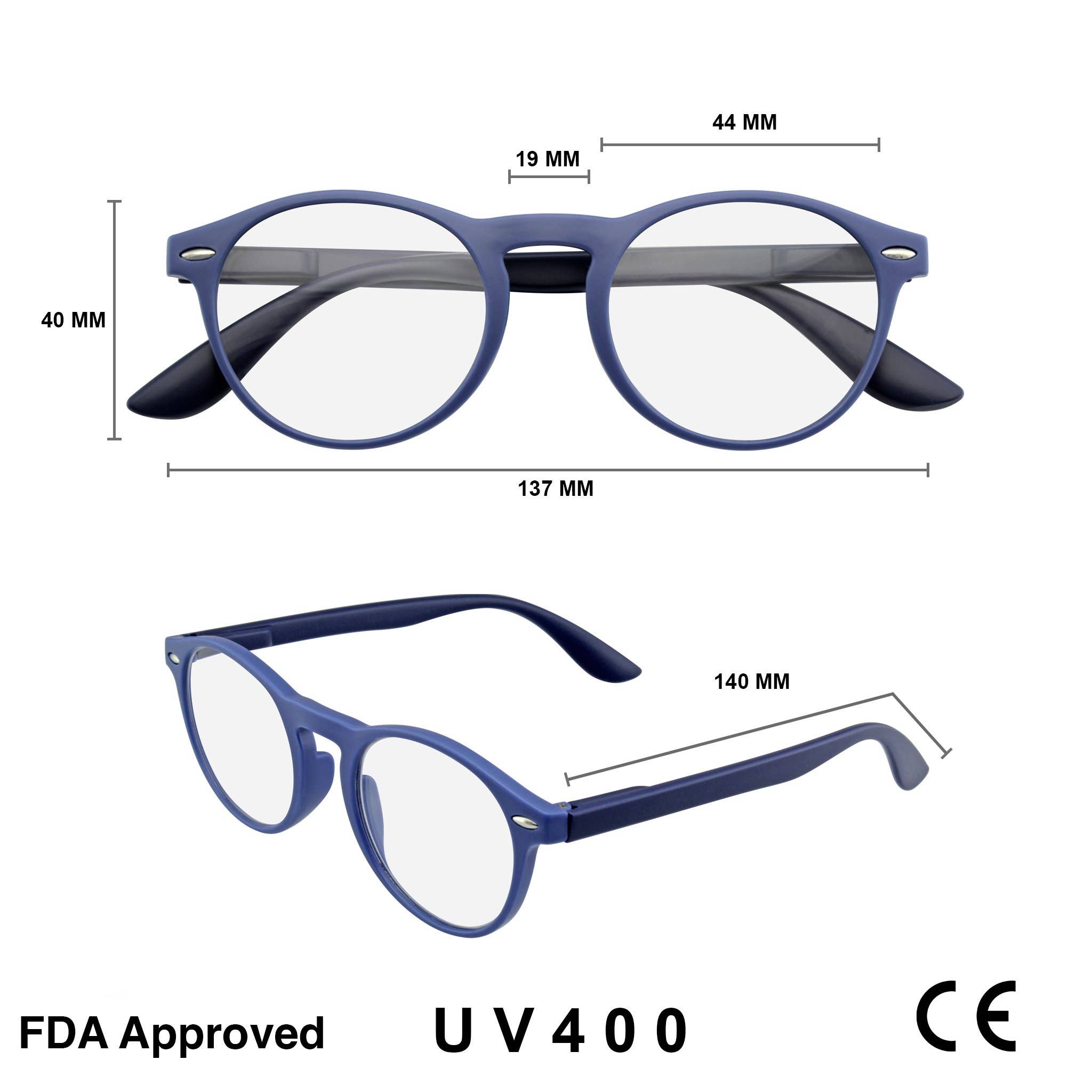 Emblem Eyewear – wholesale Glasögon - Unisex – läsglasögon Womens Mens Classic Retro Reader Round1