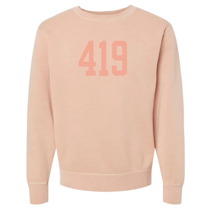 Jupmode - Wholesale Graphic Sweatshirt - Unisex - Custom Area Code Puff Print Tone on Tone Sweatshirt4