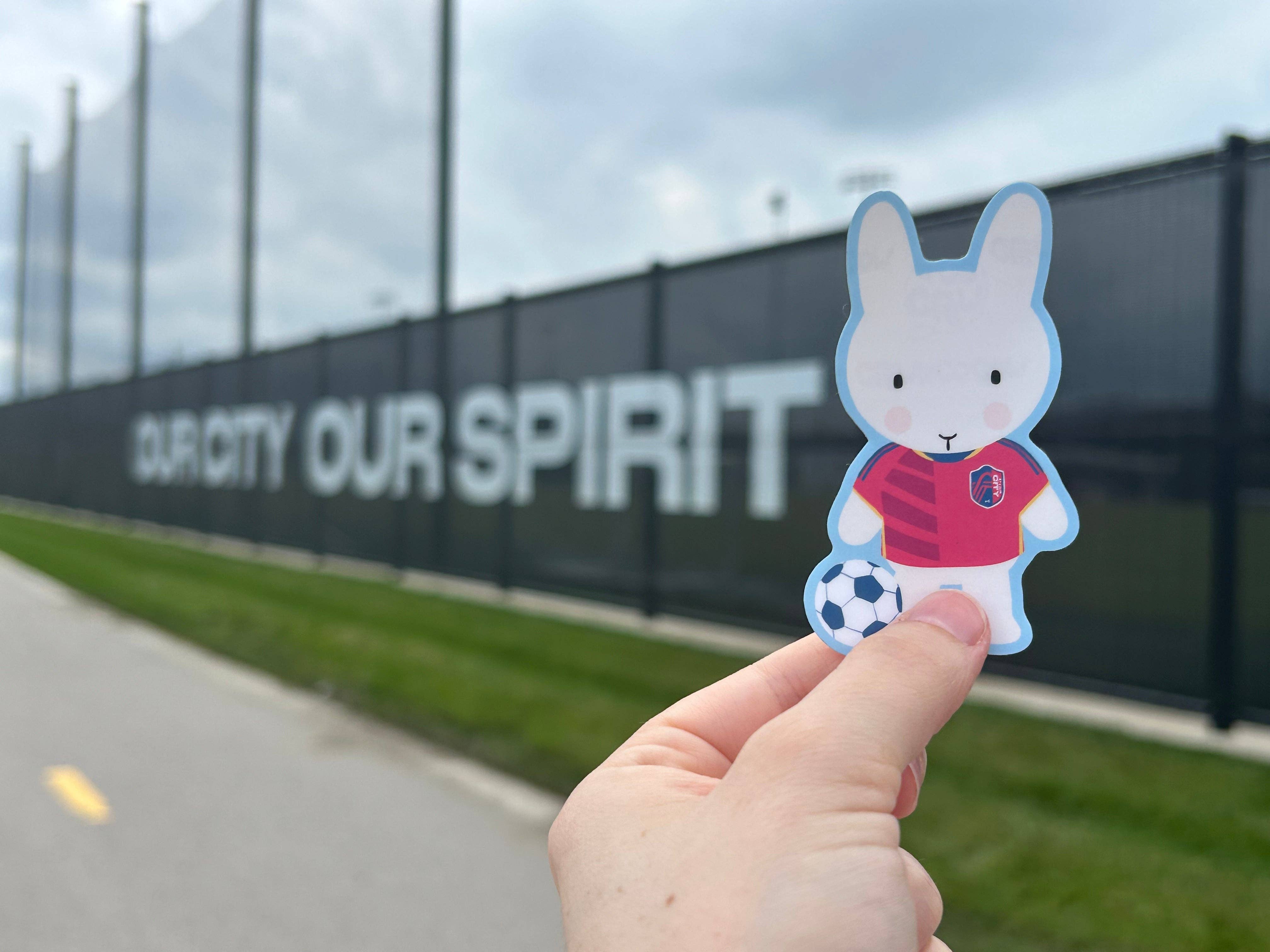 Clem & Co. - Wholesale Sticker - Saint Louis City Soccer Clem the Bun Sticker2