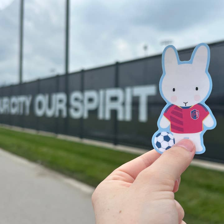 Clem & Co. - Wholesale Sticker - Saint Louis City Soccer Clem the Bun Sticker2