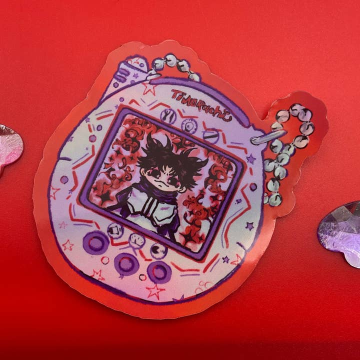 Adesivo olografico impermeabile Choso Tamagotchi JJK per la vendita all'ingrosso da parte di Elegant Potato Anime