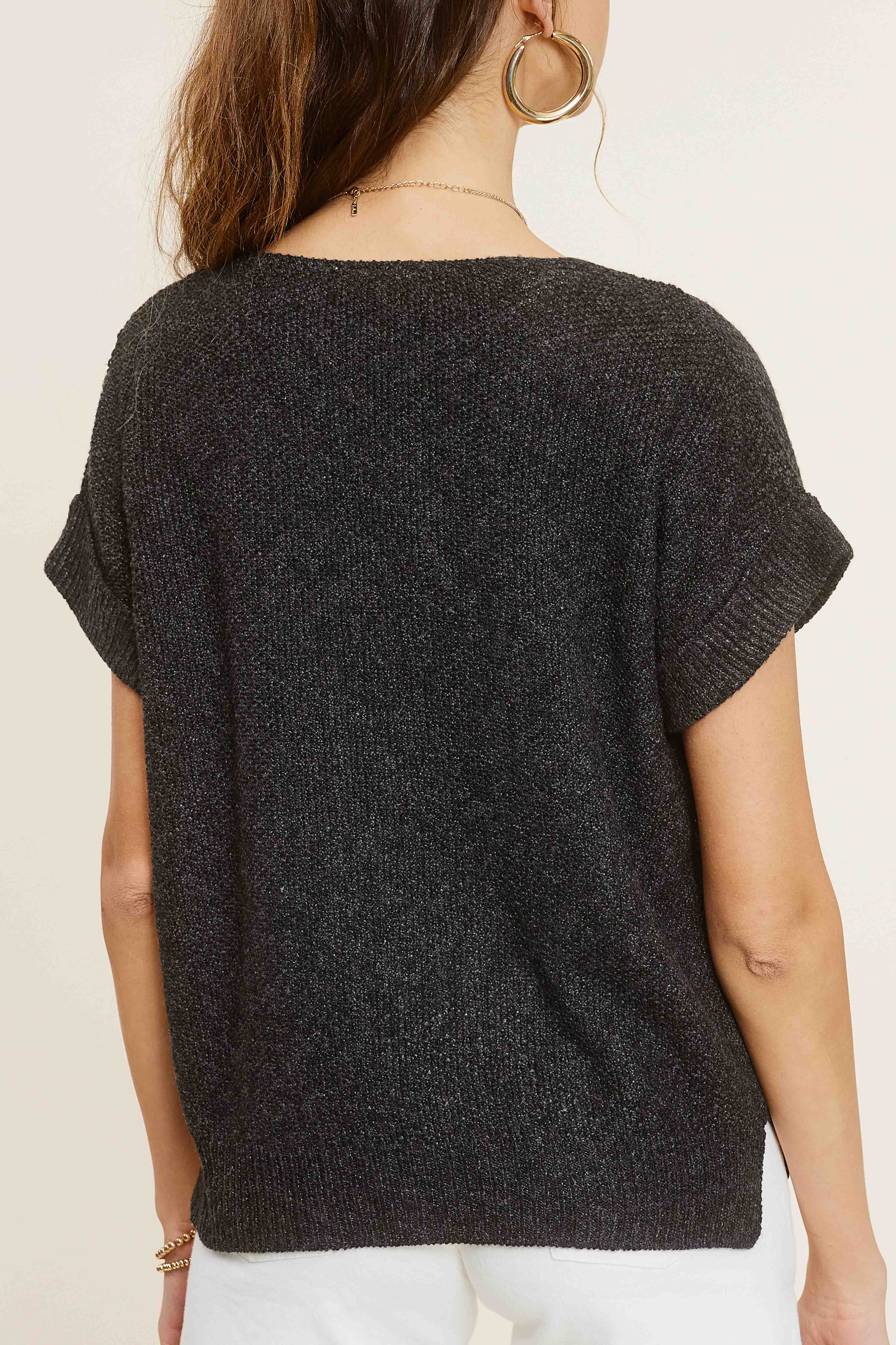 La Miel - Wholesale Knit Sweater - Women's - MCS3580-Soft Lightweight Loose Fit Textured Pullover Sweater26