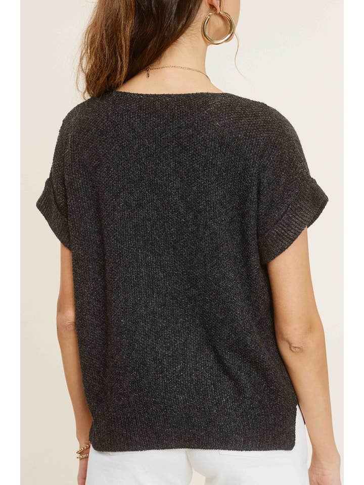 La Miel - Wholesale Knit Sweater - Women's - MCS3580-Soft Lightweight Loose Fit Textured Pullover Sweater26