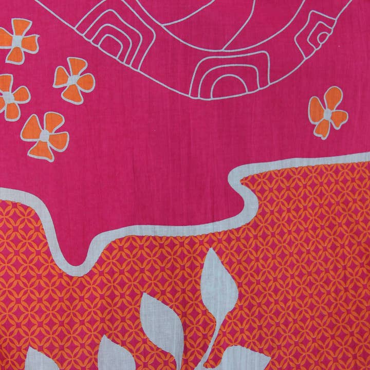 Les Belles Vagabondes - Wholesale Kimono - Dames - Natsunohi Fuchsia oranje kimono