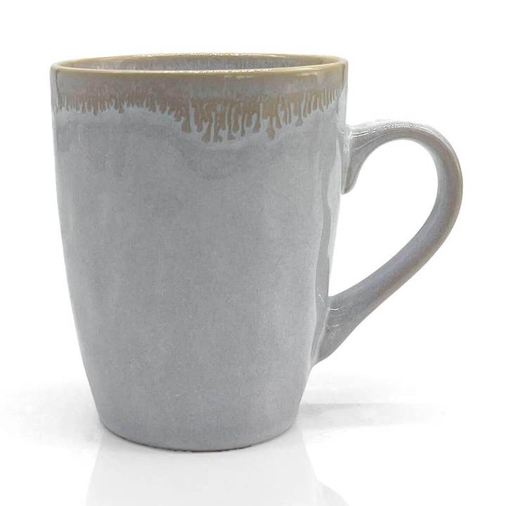 Stoneware mug with handle polar white for wholesale by Mea-Living