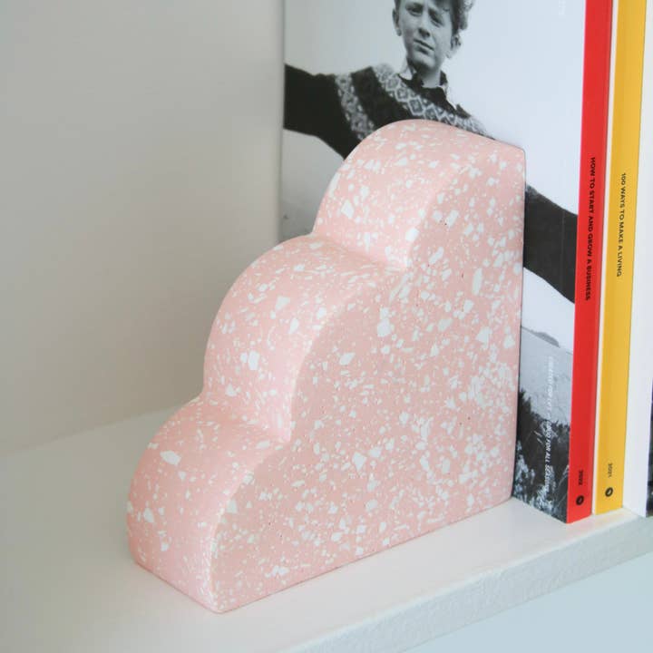 Cloud Bookend- PINK for wholesale by Terrazzo Parazo