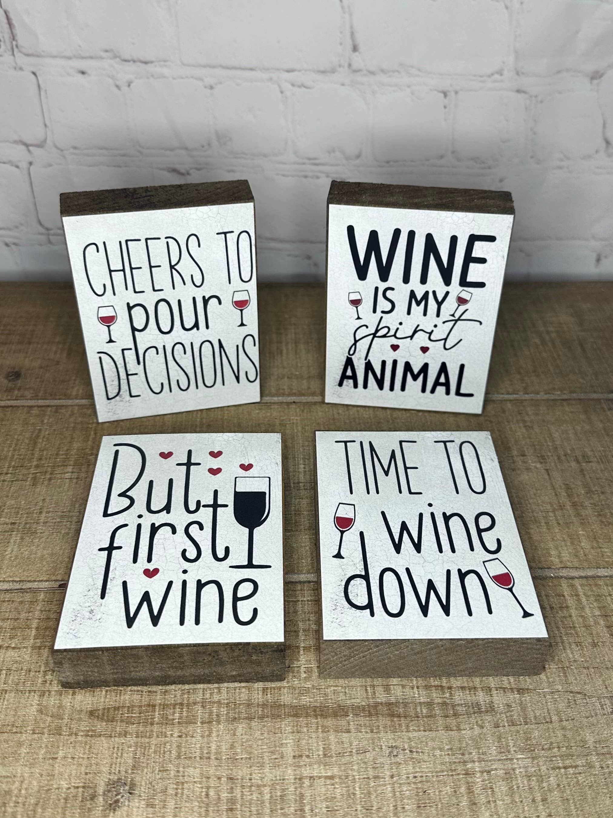 Buckeye Craft Co. – Objeto de mesa decorativo por atacado – Conjunto de 6 Blocos Diários 10