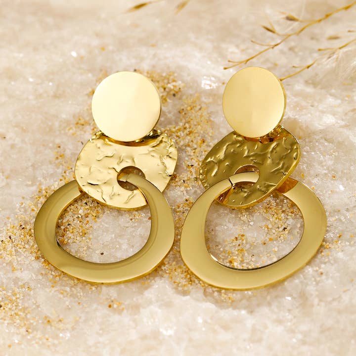 Kapyco - Venta al por mayor Pendientes colgantes - pendientes de acero inoxidable - BO1002380