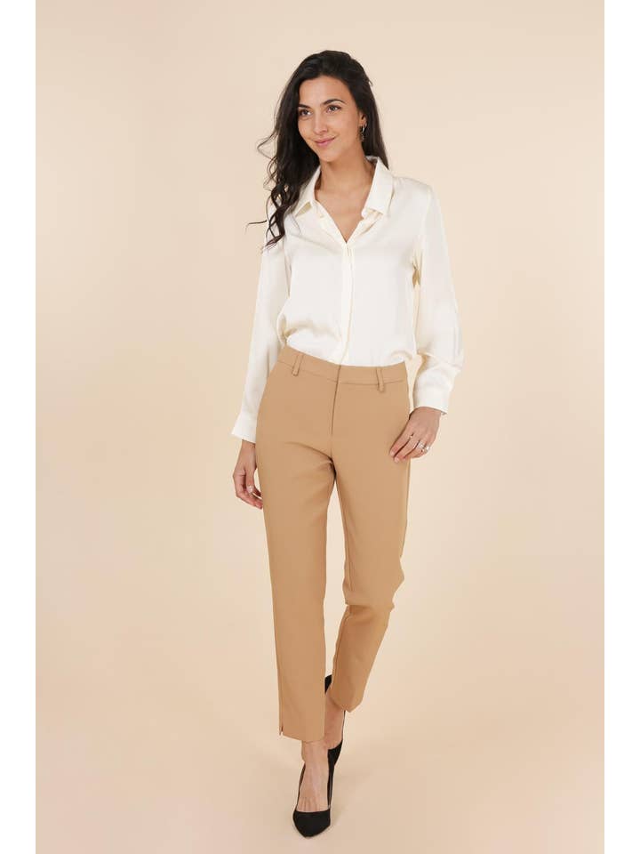 Attentif Paris - Vendita all'ingrosso Pantalone - Donna - Pantaloni a vita alta taglio sigaretta28