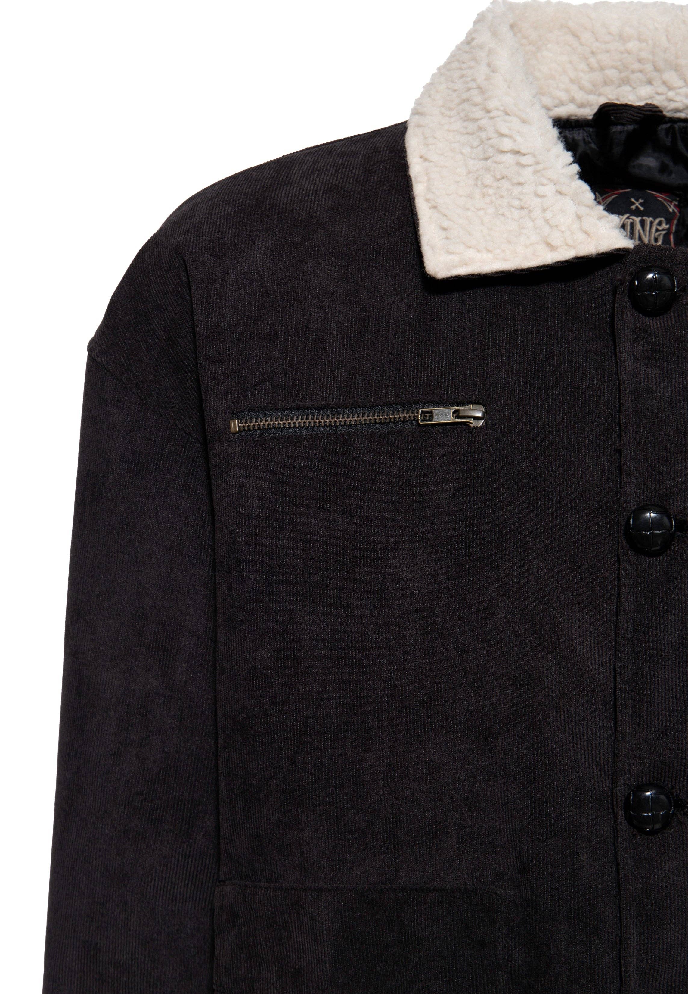 black Speed Kings corduroy jacket for wholesale on Faire2