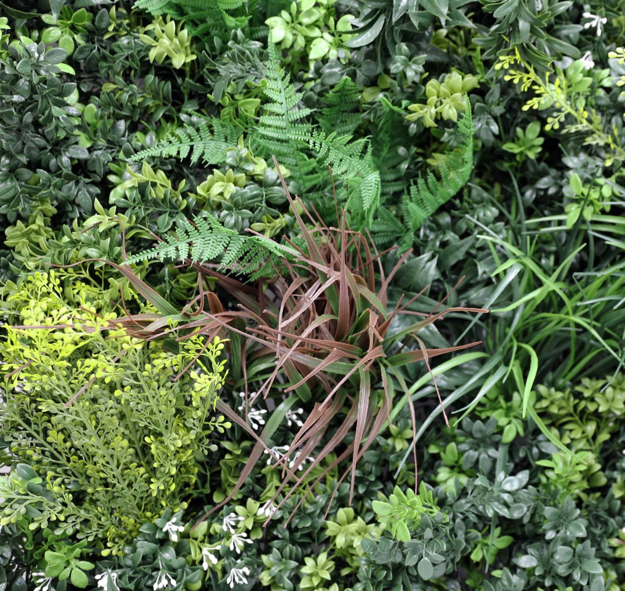 Designer Plants - Wholesale Artificial Plant - Tropical Vibe Artificial Vertical Garden / Green Wall Panel 35" x 35" UV Resistant (Fire Retardant)3