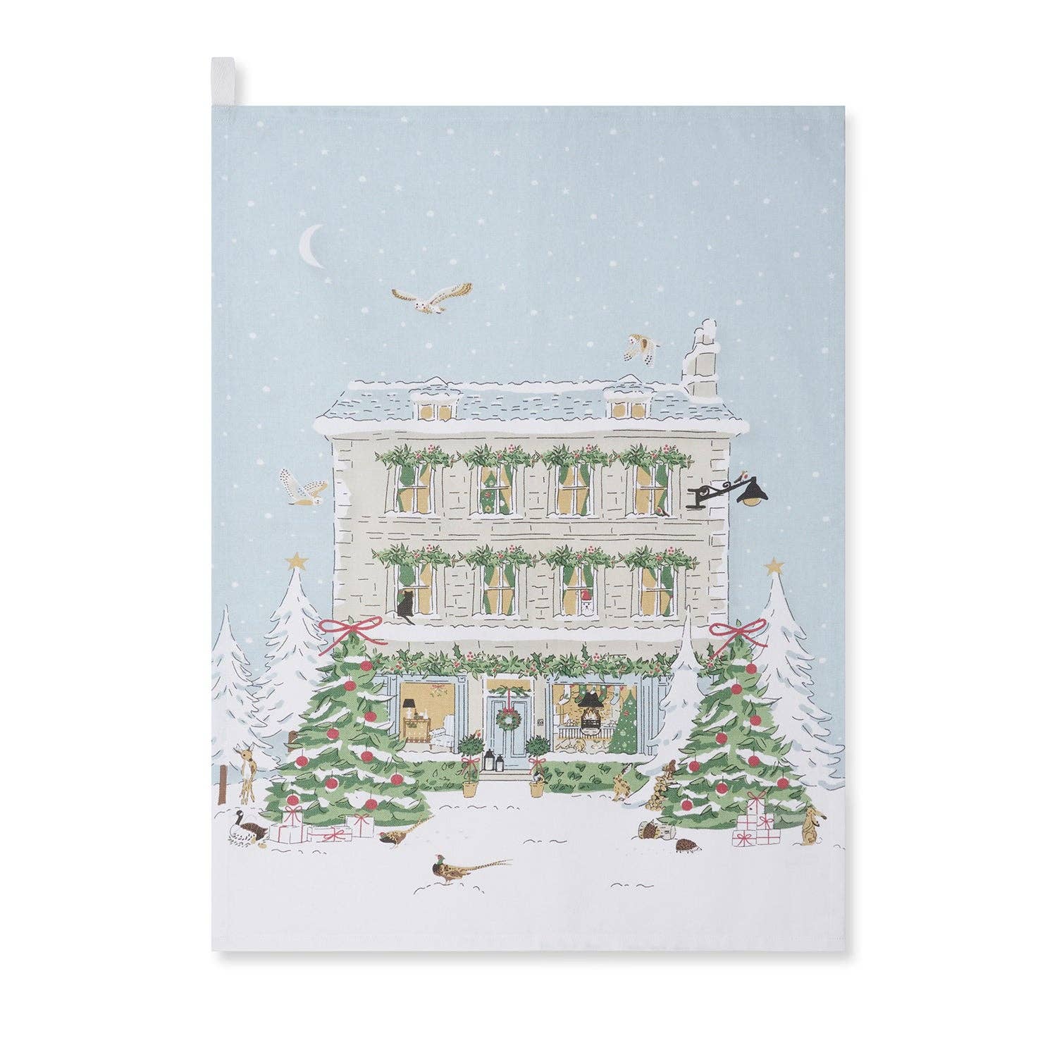 Sophie Allport - Wholesale Tea Towel - Christmas House Tea Towel4
