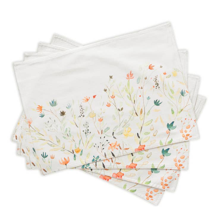 Placemats 100% Cotton 13" x 19" - Set of 4 - Colmar for wholesale by Maison d'Hermine - Design in Every Thread