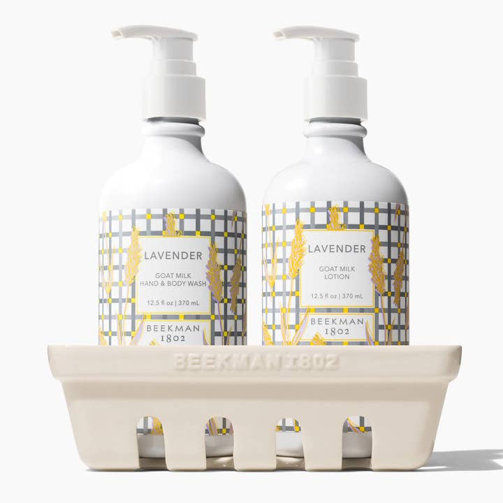 Beekman 1802 - Wholesale Hand Soap/Wash - Lavender Hand Care Caddy Set