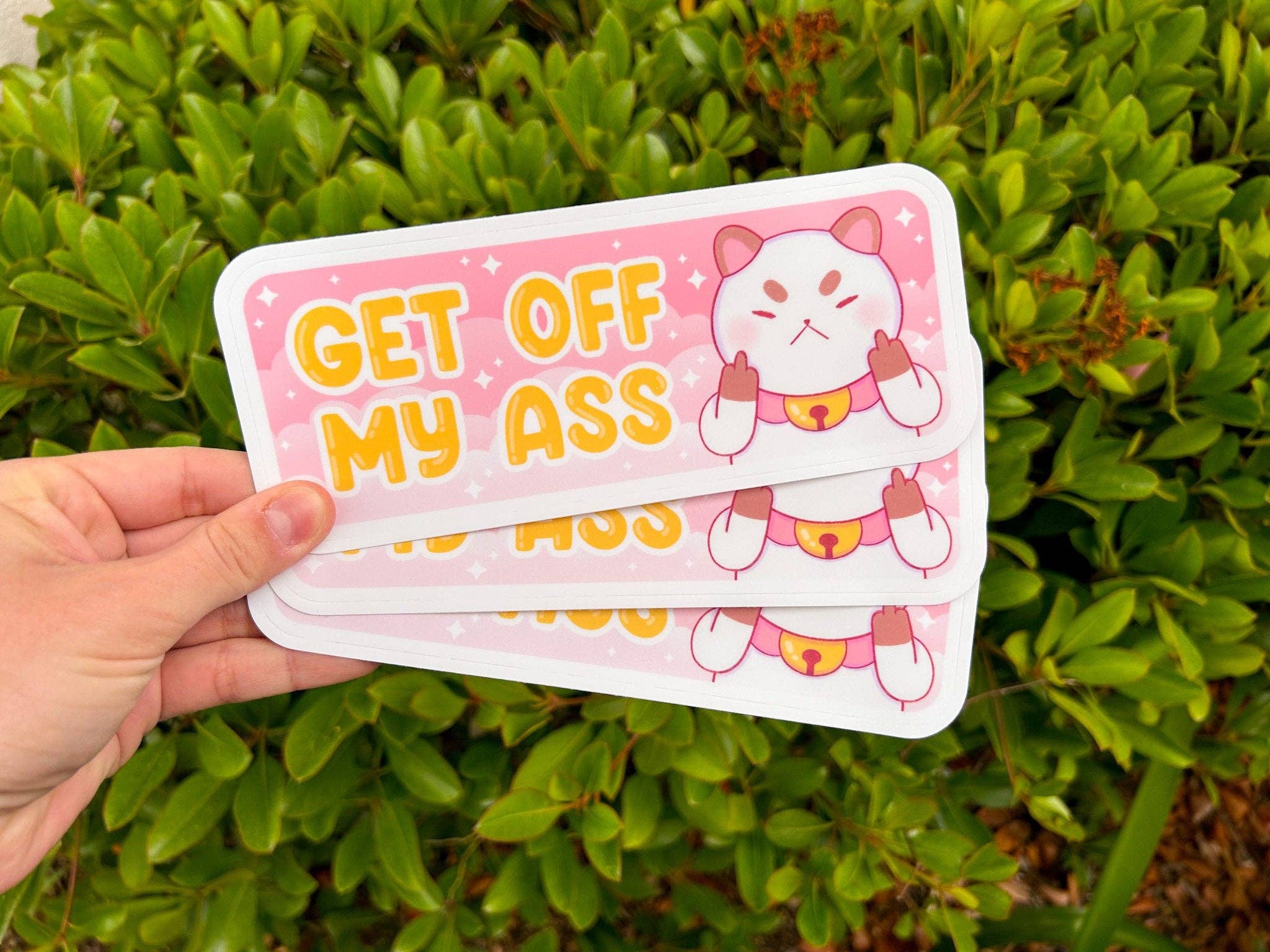 Hollandaize Art – Engroshandel Klistermærke – Gå Af Min Røv Puppycat Bumper Sticker4